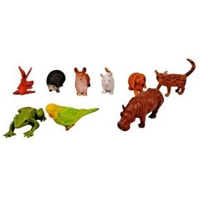 Safari Ltd Animal Toy Figure Goldfish Hedgehog Mouse Rabbit Frog Parrot Hippo
